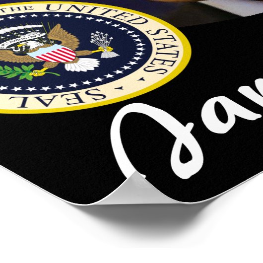 Gedenktag Präsident Obama Einweihung Poster (Ecke)