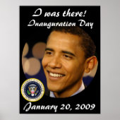 Gedenktag Präsident Obama Einweihung Poster (Vorne)