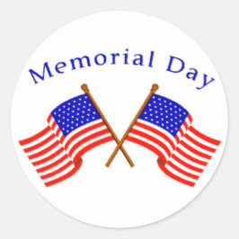 Gedenktag Runder Aufkleber