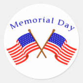 Gedenktag Runder Aufkleber (Vorderseite)