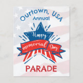 Gedenktag-Sternenflagge Unsere Stadtparade Flyer (Vorne)