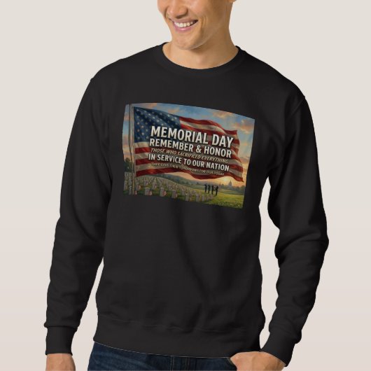 Gedenktag Sweatshirt (Vorderseite)