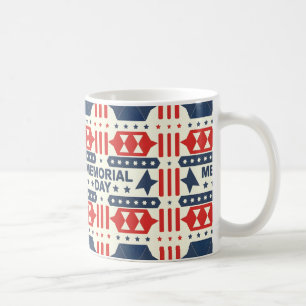 Gedenktag Tribut: Patriotische Kunst und Designs Kaffeetasse