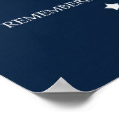 Gedenktag, US-Flagge Poster (Ecke)