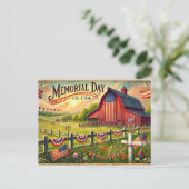 Gedenktag (USA) Postkarte (Stehend Vorderseite)