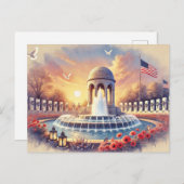 Gedenktag, USA Postkarte (Vorne/Hinten)