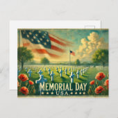 Gedenktag (USA) Postkarte (Vorne/Hinten)