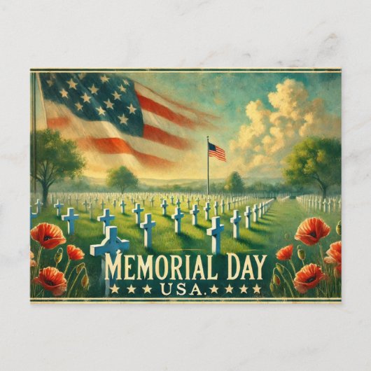 Gedenktag (USA) Postkarte (Vorderseite)