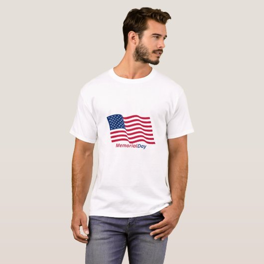 Gedenktag usa. T-Shirt (Vorne ganz)