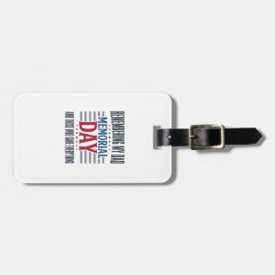 Gedenktag Vater Tribut Patrioten Gepäckanhänger
