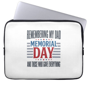 Gedenktag Vater Tribut Patriotin Laptopschutzhülle