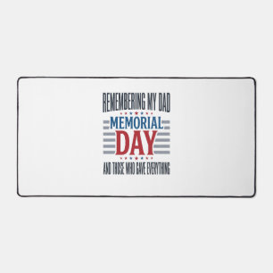 Gedenktag Vater Tribut Patriotin Schreibtischunterlage