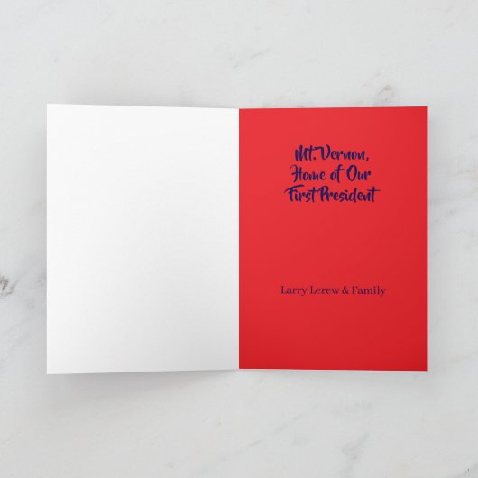 Gedenktag - Vernon-Row-Karte Karte (Innenseite)