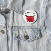 Gedenktag, Veteranen Day Poppy Button Button (Beispiel)