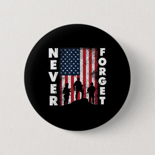 Gedenktag, Veteranen Tag Patriotisches Kleid Usa Button