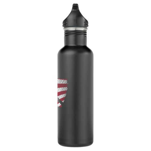 Gedenktag Veteranen Tag US-Flaggensoldat Edelstahlflasche (Rechts)