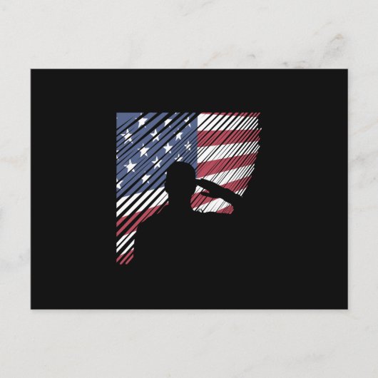 Gedenktag Veteranen Tag US-Flaggensoldat Postkarte (Vorderseite)