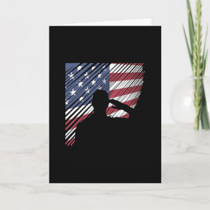 Gedenktag Veteranen Tag USA-Flagge Soldat Karte