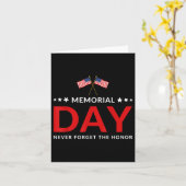 Gedenktag - Veteranen werden nie vergessen Karte (Gelbe Blume)