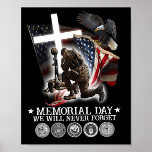 Gedenktag - Veteranen werden nie vergessen Poster