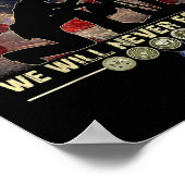 Gedenktag - Veteranen werden nie vergessen Poster (Ecke)