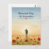 "Gedenktag - wir erinnern uns." Postkarte (Vorne/Hinten)