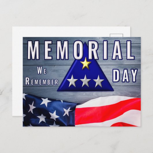 Gedenktag "Wir erinnern uns" Postkarte (Vorne/Hinten)