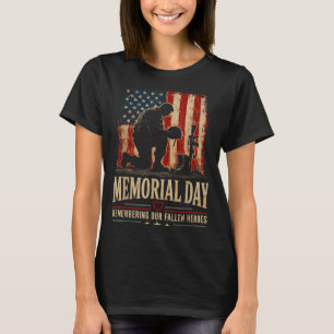 Gedenktag zum Gedenken an gefallene Helden Soldate T-Shirt