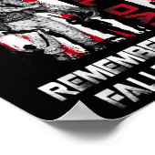 Gedenktag zum Gedenken an unsere gefallenen Helden Poster (Ecke)