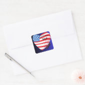 Gedenktagen Quadratischer Aufkleber (Umschlag)