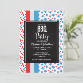 Gedenktagen Sprinklen Kochen Party Einladung (Stehend Vorderseite)