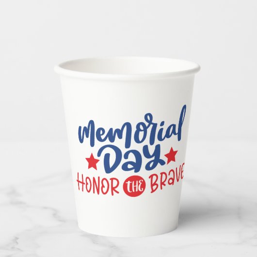 Gedenktages Pappbecher (Vorderseite)