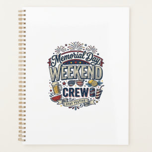 Gedenktags-Wochenende-Crew Vintage Patriotisches T Planer