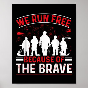 Gedenktagsgestaltung für US-Soldaten und -Frauen Poster