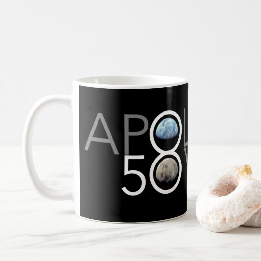 GedenkTasse Apollo 8 Kaffeetasse (Mit Donut)