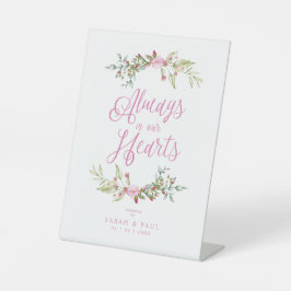 Gedenktisch für Hochzeiten Motivierend Zitat Sockelschild