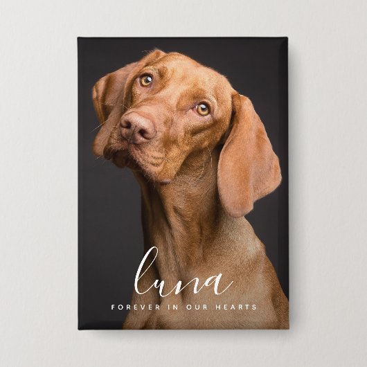 Gedenktribut an Foto Button (Vorderseite)