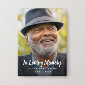 Gedenktribut an Foto Button (Vorderseite)