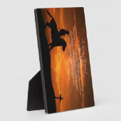 Gedenktribut Cowboy Spirituell Fotoplatte (Seite)