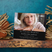 Gedenktribut für das Gedächtnis in Erinnerung Fotoplatte (Seite)