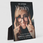 Gedenktribut "In Love Memory"-Foto Fotoplatte (Seite)