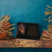 Gedenktribut mit spirituellem Gedicht Fotoplatte (Seite)