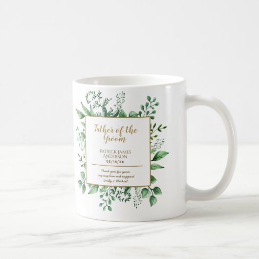 Gedenkvater des Groom-Trauzeugen Kaffeetasse (Rechts)