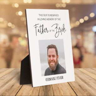 Gedenkvater von Bride Foto Rettete eine Hochzeit a Fotoplatte