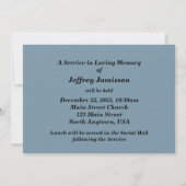 Gedenkveranstaltung Einladung der alten Kirche (Rückseite)