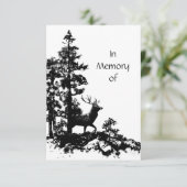 Gedenkveranstaltung Einladung Maskuline Stag Dez A (Stehend Vorderseite)