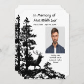 Gedenkveranstaltung Einladung Maskuline Stag Dez A (Vorne/Hinten)