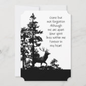 Gedenkveranstaltung Einladung Maskuline Stag Dez A (Vorderseite)