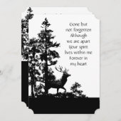 Gedenkveranstaltung Einladung Maskuline Stag Dez A (Vorne/Hinten)