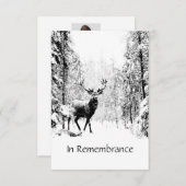 Gedenkveranstaltung Einladung Maskuline Stag Dez A (Vorne/Hinten)